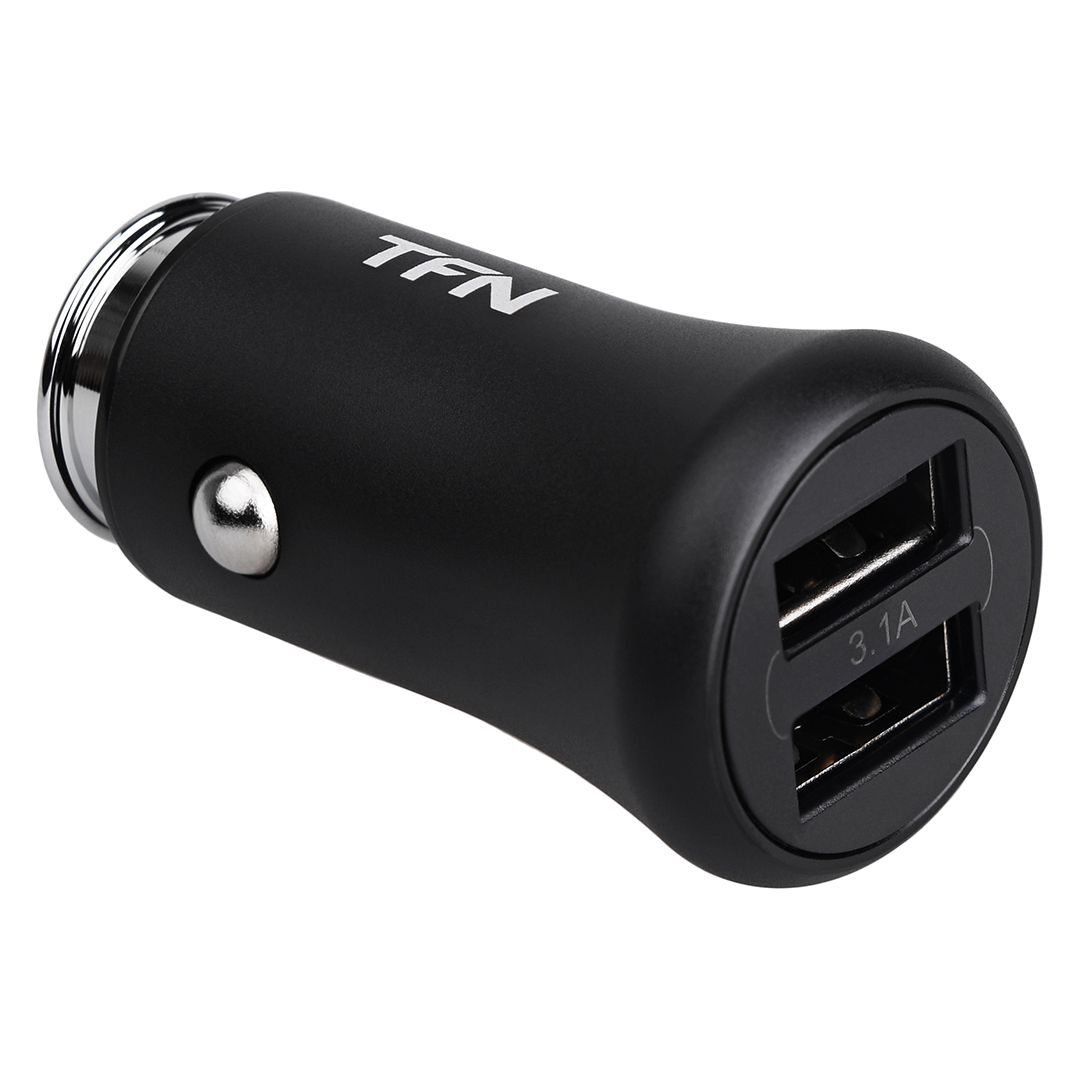 Автомобильное зарядное устройство TFN Rapid+ CCRPD01 (2 USB/15W/3.1A) черное