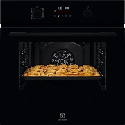 Духовой шкаф Electrolux EOFDP46BK (SurroundCook 500 / 65 л / до 250°C / Чёрный, стекло / Пиролиз / боковые напр. / SoftClose) Чёрный
