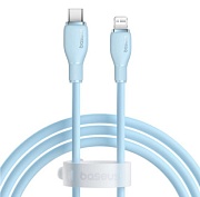 Кабель Baseus Pudding Series Lightning - Type-C, 1.2м, Голубой