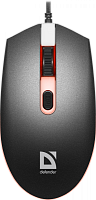 Мышь Defender DOT MB-986 (52986) 1600dpi, кабель 1,8 м, black 