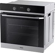 Духовой шкаф Haier HOQ-K5AAN3BX (72 л / Чёрный+нерж. сталь / Гриль / Телескоп.напр.(x1) / AquaClean / A+)