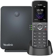 DECT-система Yealink W73P (база W70B+трубка W73H) до 10 SIP-аккаунтов, до 10 трубок на базу, до 20 одновременных вызовов