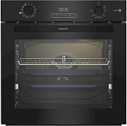 Духовой шкаф с добавлением пара Hotpoint HSTF 1231 JSAH BLG (72 л / до 280°C / Чёрный, стекло / Катализ / Гриль / Телескоп. направляющие (x1) / А+)