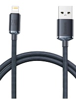 Кабель Baseus Crystal Shine Series Lightning - USB, 1.2м, черный Чёрный