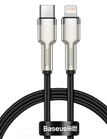Кабель Baseus Cafule Series Lightning - Type-C 1м, черный Чёрный