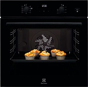 Духовой шкаф с добавлением пара Electrolux EOD5C50Z (SteamBake 600 / 72 л / до 275°C / Чёрное стекло / Катализ / телескоп. напр. (x1)) Чёрный