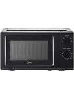 Микроволновая печь Midea MD-MP012LW-BK (19 л, 700 Вт, переключатели поворотный механизм, чёрный) Чёрный