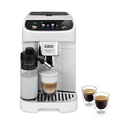 Кофемашина DeLonghi Magnifica Plus ECAM320.60.W (кофе зерновой, молотый/ 1450 Вт/ 1.8 л/ автоматический капучинатор/ 12 напитков) Белый
