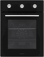 Духовой шкаф KRONA LINDE 45 BL (Узкий, 45 см / 45 л / до 260 °C / Чёрное стекло / Формованные направляющие / Гриль / А)
