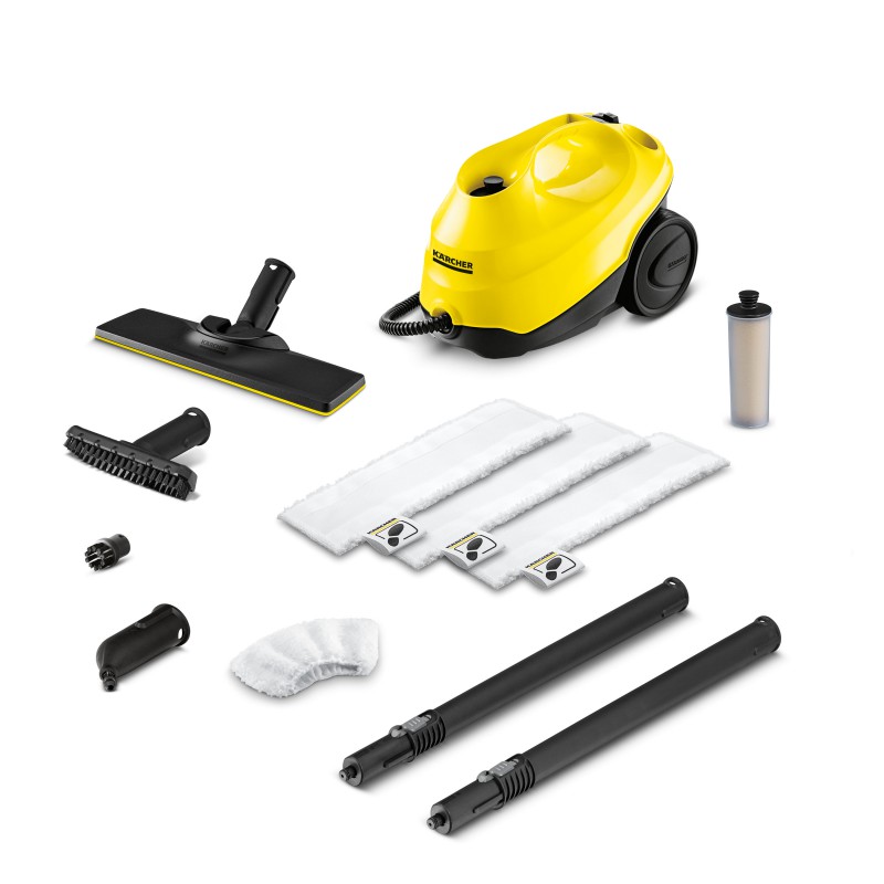 Пароочиститель Karcher SC3 EasyFix Белый (напольный/ 1900 Вт/ бак - 1000 мл, 40 г/мин/ 3.5 Бар)