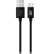 Кабель Borasco Lightning - USB Type C, 30W, 1 метр, черный Серый