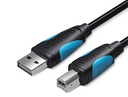 Кабель USB 2.0 A - USB 2.0 B Vention (VAS-A16-B500), вилка-вилка, для мфу/принтера/сканера, длина - 5 метра