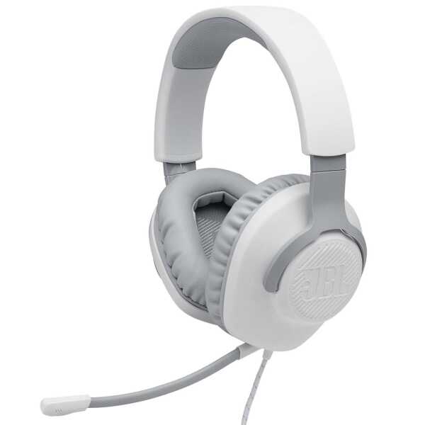 Игровые наушники с микрофоном JBL Quantum 100 White