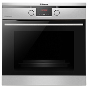 Духовой шкаф Hansa BOEIS69407 (65 л / до 250 °C / Нерж. сталь / Aqualytic / SoftSteam / Гриль / Телескоп. направляющие (x1) / А)