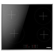 Поверхность электрическая Hansa BHCI66377 (Черный  / 4 конфорки / (1,2/1,2/1,8/2,3кВт) / стеклокерамика / 6.5кВт)