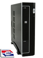 Корпус LC-Power 90W LC-1370BII, Mini-ITX,1*5.25"ext(slim), 1* 2.5"int,1*3.5"int 2USB3, 70 x 250 x 295 mm 