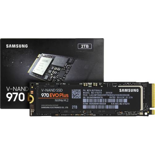 Жесткий диск SSDM.2 2Tb Samsung 970 EVO Plus NVMe PCI-E 3 x4  R3500/W3300 Mb/s MZ-V7S2T0BW 1200TBW