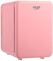Мини холодильник Adler AD 8084 Pink (Объем - 4 л / Высота - 27 см / Ширина - 18.3 см / Розовый / питание - 220В (от сети) или 12В (от прикуривателя))