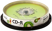 Диск CD-R Smartbuy 700 Mb, 52x, Fresh-Kiwifruit CB-10 (BOX10)