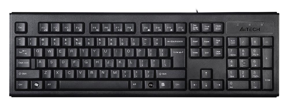 DSP Клавиатура A4Tech KR-83, 1.4м., черный.
