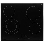 Поверхность электрическая KRONA LAUREL 60 BL (Черный  / 4 конфорки / (1,2/1,8/2,2 /1,2) кВт / стеклокерамика / STOP&GO / 6,4 кВт) Чёрный