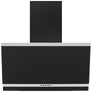 Вытяжка наклонная KRONA IRMA A 600 black PB (1000 м³/ч / 100 Вт / LED освещение 2x1 Вт / ширина - 59.5 см / чёрное стекло)