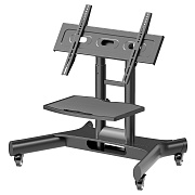 Мобильная стойка для ТВ ONKRON TS1350 чёрный, для 32"-70", нагрузка до 40 кг, регулировка высоты - 870 - 1175 мм