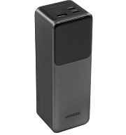 Портативная батарея Ugreen PB722, (USB/Type-C*2/200W/FC/LED индикатор) 25000мАч, Серая (35525B)
