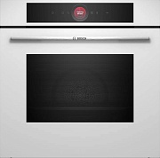 Духовой шкаф Bosch HBG7741W1 (Serie8 / 71 л / до 300 °C / белое стекло / Гриль / Пиролиз / Home Connect / SoftClose / A+) Белый