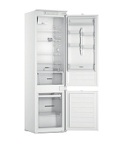 Холодильник встраиваемый Whirlpool WHC20D023B1 SF (Объем - 300л / Высота - 193.5см / Слайдерное крепление фасадов / A++ / Белый / Морозилка - NoFrost) Белый