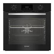 Духовой шкаф Indesit IFE 3644 J BL (72 л / до 250 °C / Чёрный / Паровая очистка / Гриль / Съемные направляющие / А) Чёрный