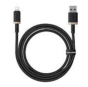 Кабель Baseus Cafule Series Lightning - USB 1м, черный/золотой Чёрный/Жёлтый