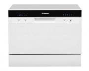 Машина посудомоечная отдельностоящая компактная Hansa ZWM556WH (6 комплектов / Расход воды - 6,5 л / AntiFlood / Белый)