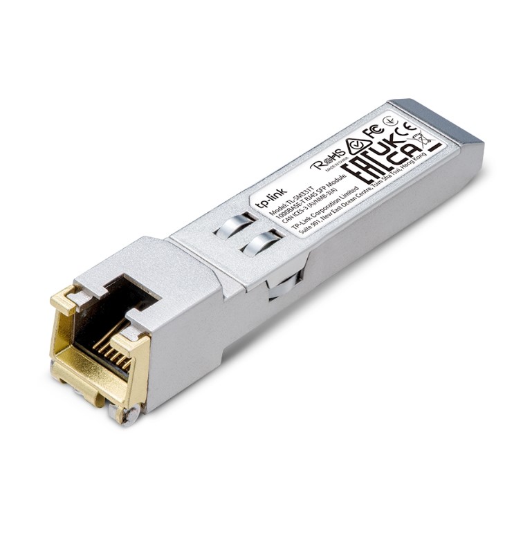 Модуль SFP TP-Link TL-SM331T 1000BASE-T RJ45 SFP Module SPEC: 1000Mbps RJ45 Copper Transceiver