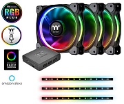 Комплект кулеров для корпуса и светодиодных лент Thermaltake Riing Plus 12 RGB Radiator Fan Lumi Plus TT Premium Edition Combo Kit, комплект - 3 шт