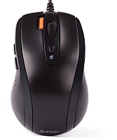 Мышь A4Tech V-Track Padless N-70FX черный оптическая (1600dpi) USB (7but)