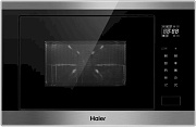 Микроволновая печь встраиваемая Haier HMX-BTG259X (Нерж. сталь + черный / 25 литров / ширина - 59,5 см / 900 Вт / Гриль 1200 Вт)