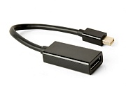 Переходник miniDisplayport - Displayport GEMBIRD (A-mDPM-DPF4K-01), вилка-розетка, DisplayPort v.1.2, длина - 0.15 метра 