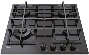 Поверхность газовая Haier HAVG6BF4HB/1 (Gas On Glass Series 4 / черный / закаленное стекло / чугун. решетки / 4 конфорки / газконтроль / Preci Flame)