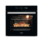 Духовой шкаф Whirlpool AKZ9 9480 NB (73 л / до 250 °C / Чёрное стекло / Пиролиз / Гриль / Телескоп. напр. / термощуп / SoftClosing / A+) Чёрный