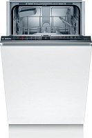 Машина посудомоечная встраиваемая 45 см Bosch SPV2IKX10E (Serie2 / 9 комплектов / 2 полки / расход воды - 9,5 л / InfoLight / Home Connect / А) Белый