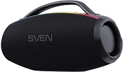 Беспроводная портативная колонка SVEN PS-399 / 100W / TWS / Bluetooth / IPx5 / Батарея 4000mAh / RGB подсветка / Чёрный