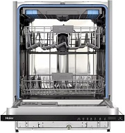 Машина посудомоечная встраиваемая 60 см Haier HDWE14-094RU (14 комплектов / 3 полки / расход воды - 11 л / Луч на полу / Aquastop / А)