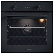Духовой шкаф KRONA MAGNETE 60 BL/BL (72 л / до 260 °C / Чёрное стекло / Традиционная очистка / Гриль / Боковые направляющие / А)