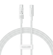 Кабель Baseus Gem Series Type-C - Type-C, 1м, (100W), Белый