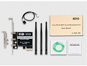 Беспроводной адаптер Ks-is KS-788 Wi-Fi 5 AC867 Bluetooth 5.0 адаптер PCI Express	
