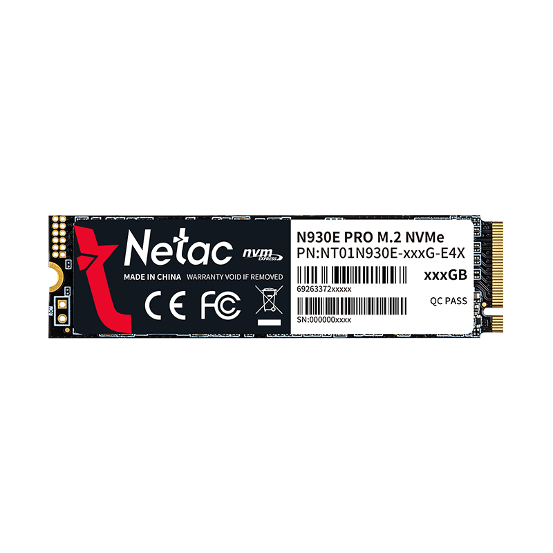 Жесткий диск SSD M.2 512GB Netac N930E Pro R2080/W1700Mb/s  PCI-E 3.0 x4  2280  NT01N930E-512G-E4X 300 TBW