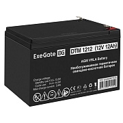 Батарея 12V/12Ah ExeGate DTM 1212 (12V 12Ah, клеммы F2) EX282967RUS