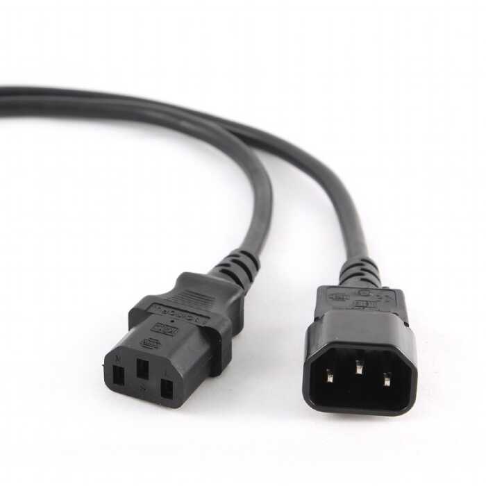 Кабель монитор-компьютер (UPS->уст-во) ExeGate Power EC-1,8P (С13->С14) VDE-250V-3*0,5-CU, 6A, 1.8м