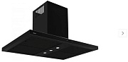 Вытяжка каминная AKPO WK-9 Isla Feniks Glass Slim 90 Black (1250 м³/ч / 240 Вт / LED освещение 3x2 Вт / ширина - 90 см /чёрное стекло + чёрная сталь)